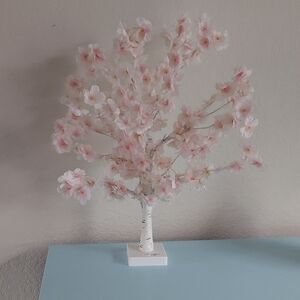 Pink Cherry Blossom Tree Decor 22"